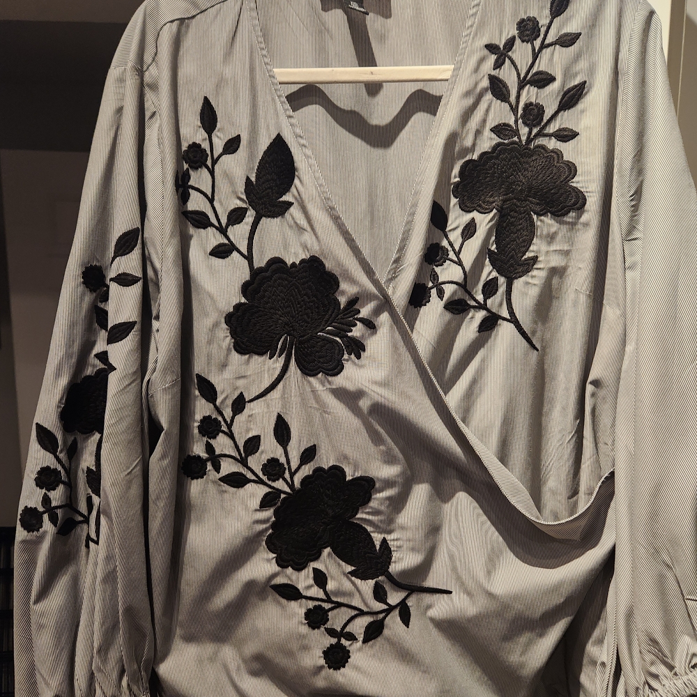 INC International Concepts Striped Blouse